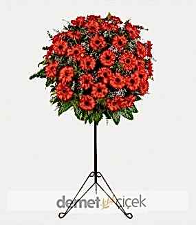 Kırmızı Gerbera Ferforje
