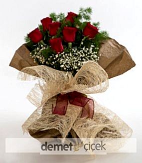 7 Kırmızı Gül Buketi