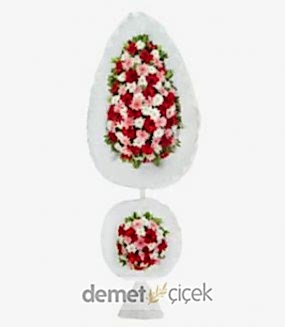 Renkli Gerbera Çift Kat Çelenk